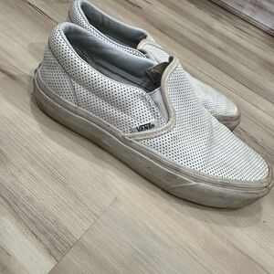 Vans leather slip on size 5.5